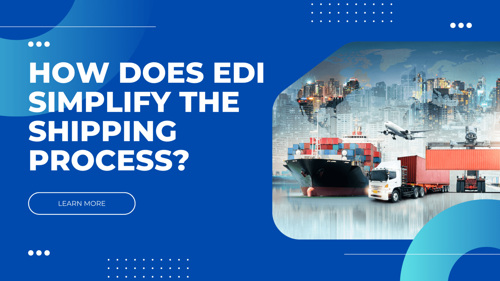 How does EDI simplify the shipping process?